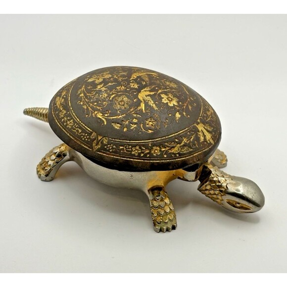 Vintage Turtle BOJ EIBAR SPAIN Brass NOT WORKING Missing Bell - Picture 1 of 13